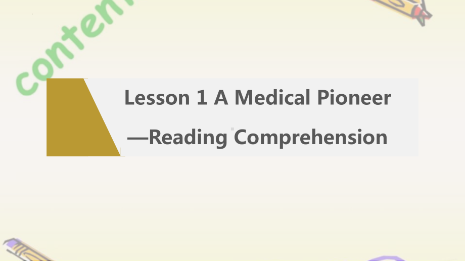 Unit 6 Lesson 1 A Medical Pioneer （ppt课件）(2)-2023新北师大版（2019）《高中英语》必修第二册.pptx_第2页