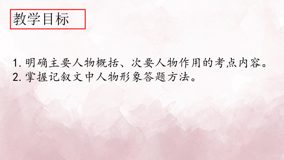 记叙文阅读-人物形象概括 ppt课件（共19张ppt）2024年中考语文二轮专题.pptx_第2页