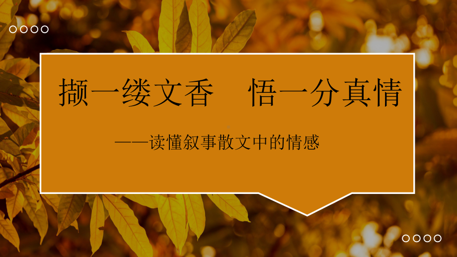 读懂叙事散文中的情感 ppt课件（共26张ppt）2024年中考语文二轮专题.pptx_第3页