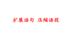 2024年高考语文复习：扩展语句 压缩语段 ppt课件73张.pptx