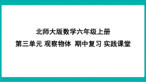 北师大版数学六年级上册第三单元 观察物体期中复习 实践课堂课件.pptx