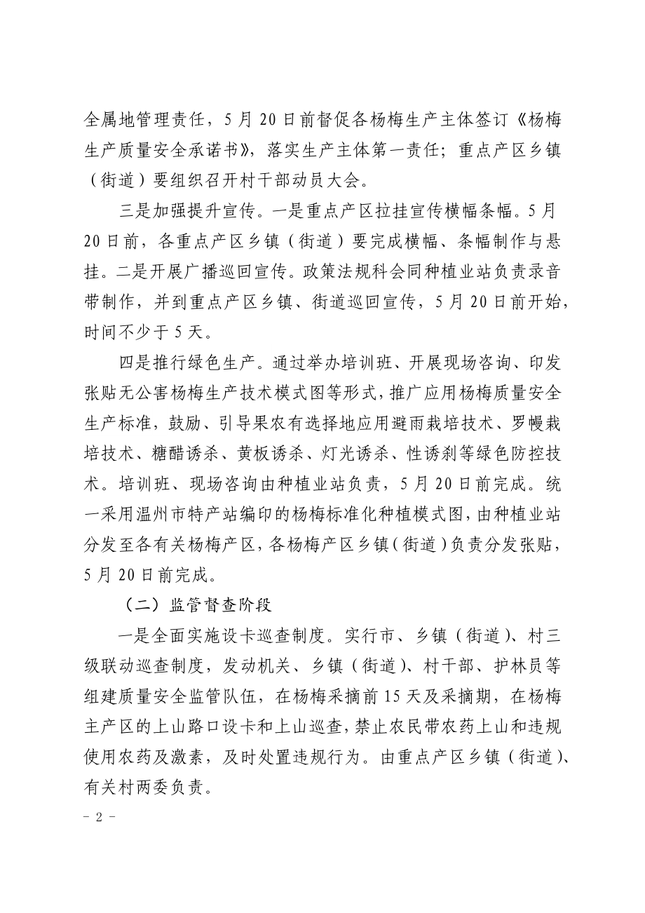 杨梅生产与产品质量安全提升行动方案.docx_第2页