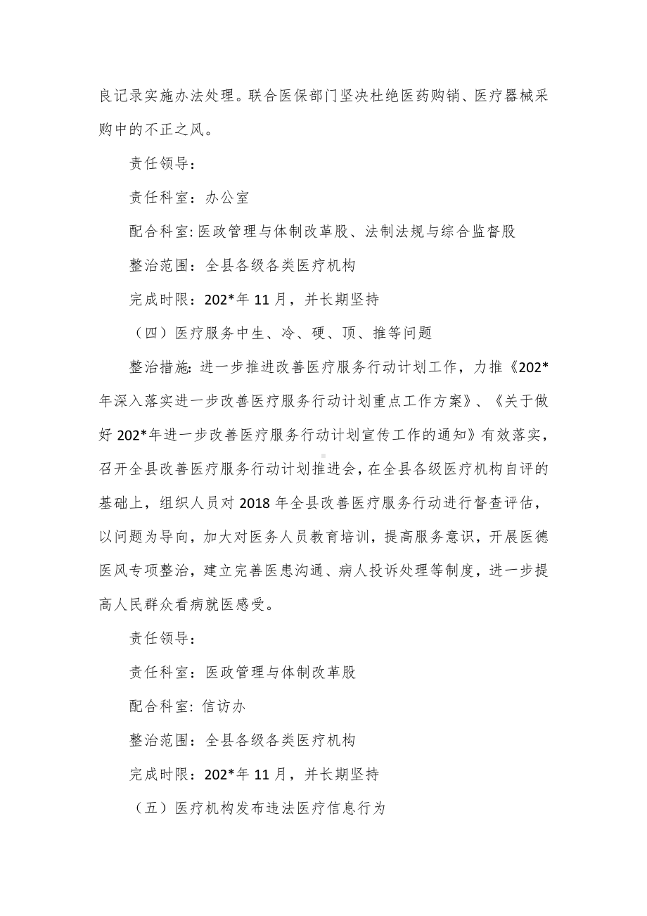 医疗卫生领域侵害群众利益突出问题专项整治方案.docx_第3页