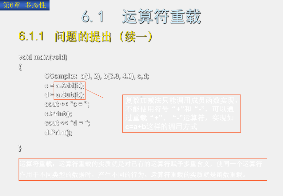 《C++程序设计教程与实验指导》课件第6章多态性.ppt_第3页