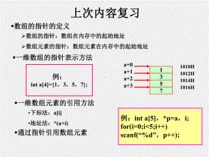 《程序设计基础-C语言》第7章指针(三).ppt