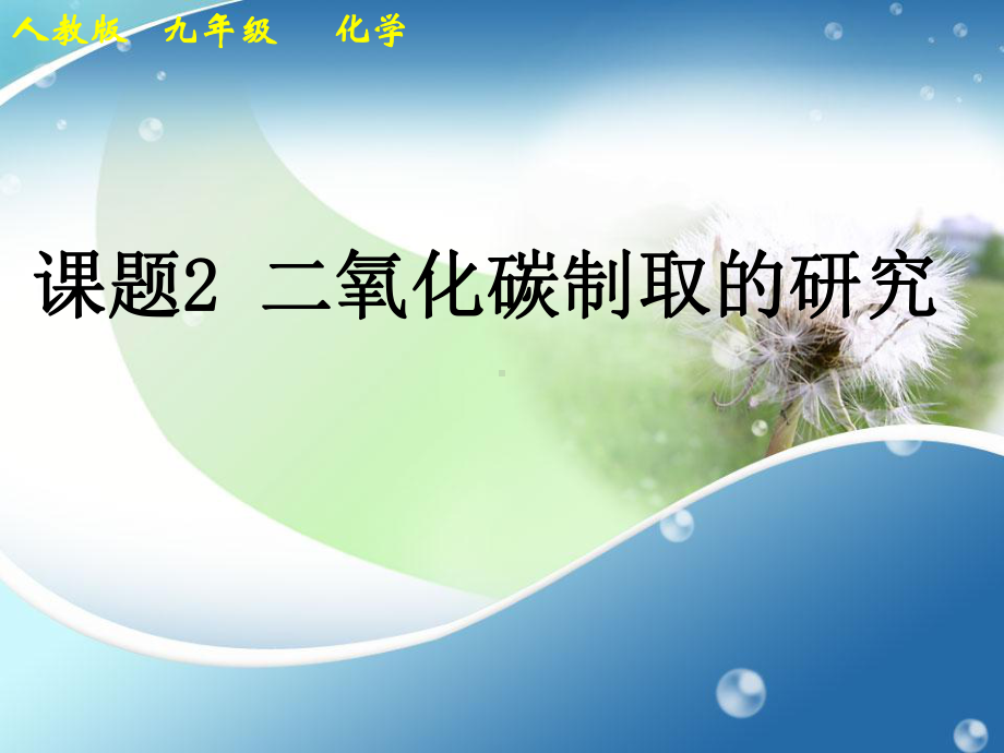 人教版化学九年级上册-6.2二氧化碳制取的研究-课件(2).ppt_第2页