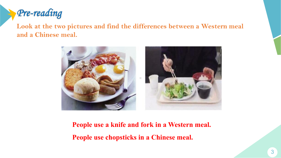 外研版英语九年级下册-Module 6 Unit 2 Knives and forks are used for most Western food.（课件）.pptx_第3页