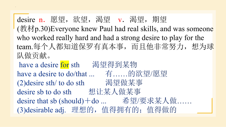 Unit 2 Lesson 1 The Underdog Vocabulary （ppt课件）-2023新北师大版（2019）《高中英语》必修第一册.pptx_第3页