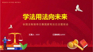 学法用法向未来全国法制宣传日暨国家宪法日主题班会教育专题ppt课件.pptx