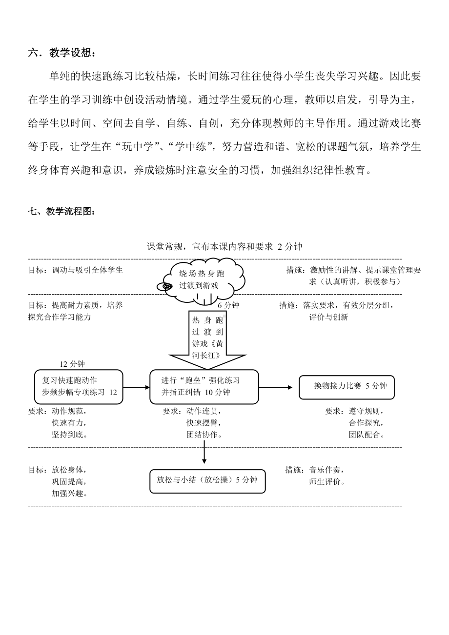 五年级体育教案-快速跑人教版.doc_第2页