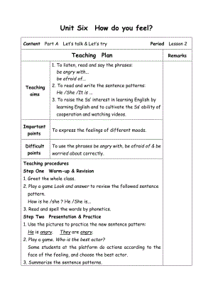 六年级上册英语教案-Unit6 How do you feel-2 A talk-人教(PEP)( ).doc