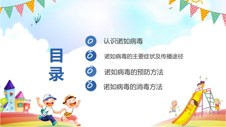 蓝色卡通幼儿园预防防控诺如病毒(ppt)课件.pptx_第2页