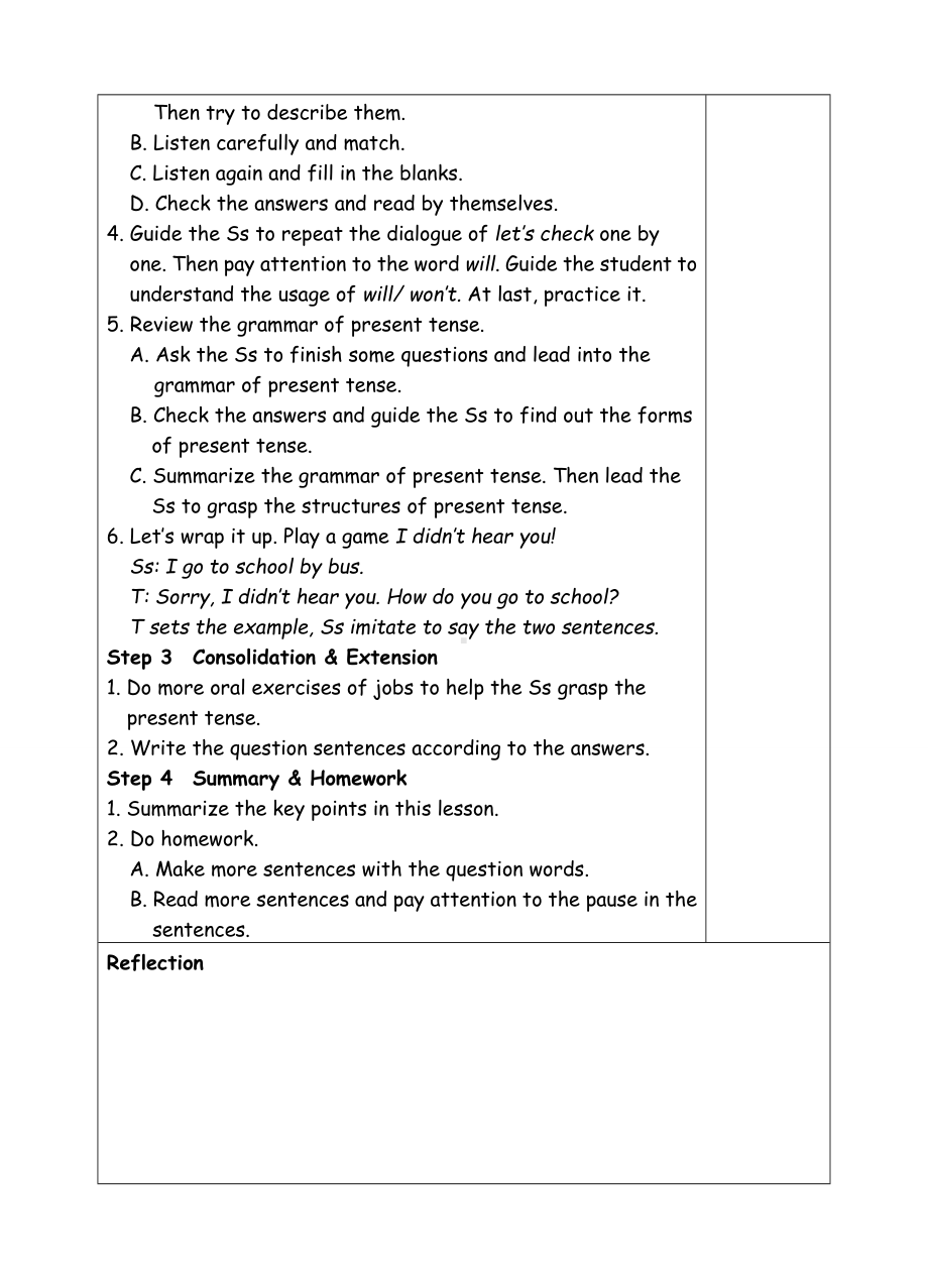 六年级上册英语教案-Unit5 What does he do-6 B check.doc_第2页