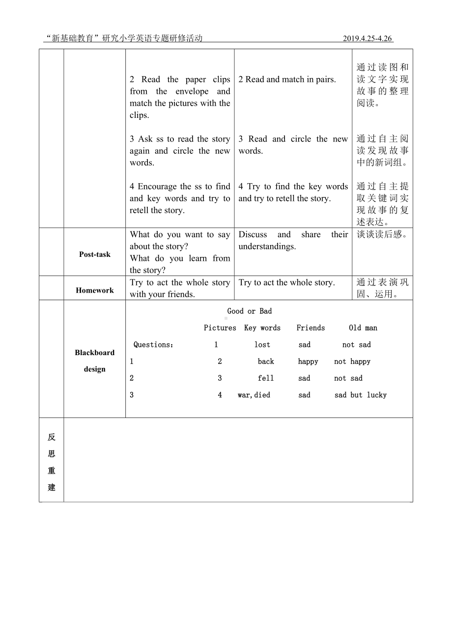 25.英语名师公开课教学精品教案：塞翁失马新基础教学设计.doc_第2页