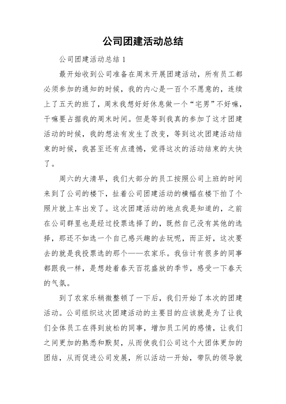 公司团建活动总结.doc_第1页