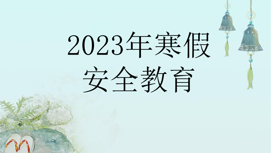 2023小学生寒假安全教育（ppt课件）-小学生主题班会通用版.pptx_第1页