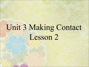 五年级下册英语课件-Unit 3 Making Contact-人教新起点(6)(共15张PPT).ppt