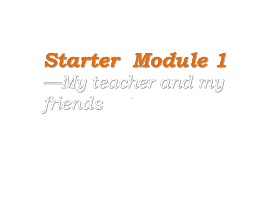 外研版七年级英语上册课件：-Starter-Module-1-Unit-3(共12张PPT).ppt_第2页