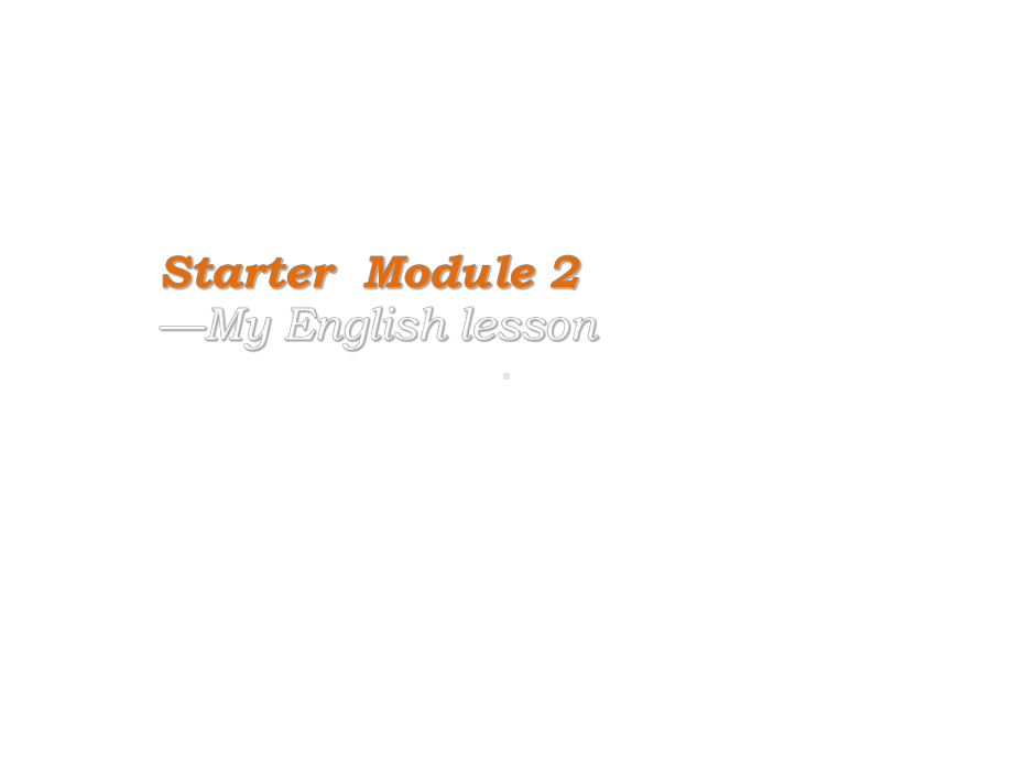 外研版七年级英语上册课件：-Starter-Module-2-Unit-1(共12张PPT).ppt_第2页