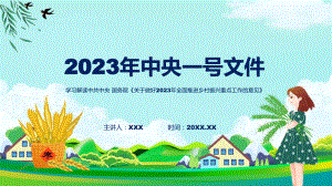 完整解读关于做好2023年全面推进乡村振兴重点工作的意见学习解读教学课件.pptx