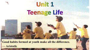 Unit 1 Teenage Life Listening and Speaking （ppt课件）-新人教版（2019）《高中英语》必修第一册.pptx