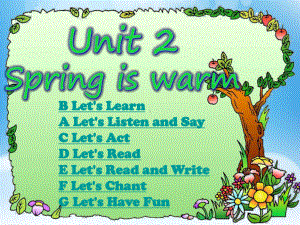 湘少版四年级英语下册教学课件湘少版四年级英语下册教学课件Unit 2 Spring is warm.ppt