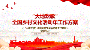 2023《“大地欢歌”全国乡村文化活动年工作方案》全文学习PPT课件（带内容）.pptx