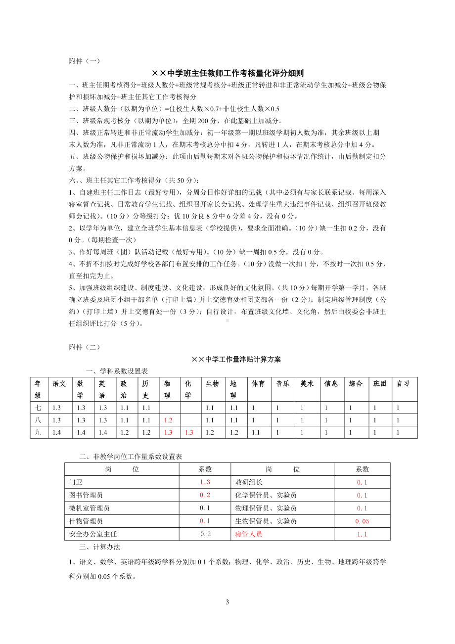 ××中学教师奖励性绩效工资分配方案.doc_第3页