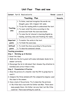 六年级下册英语教案-Unit4 Then and now-5Read and write-人教(PEP)( ).doc