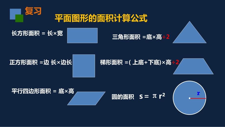 苏州市苏教版五年级下册数学第六单元第8课《圆的组合图形的面积计算》课件.ppt_第2页