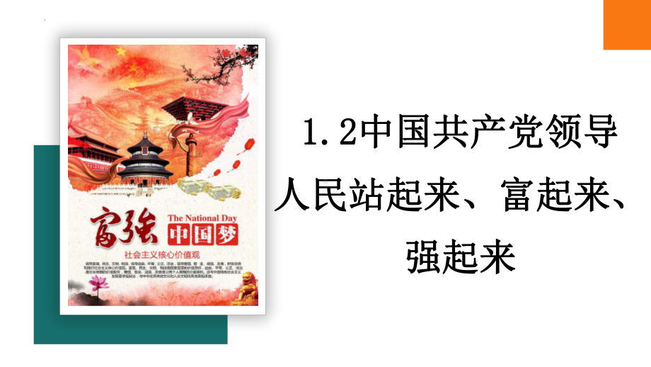 1.2 中国共产党领导人民站起来、富起来、强起来 ppt课件-（部）统编版《高中政治》必修第三册.pptx_第1页