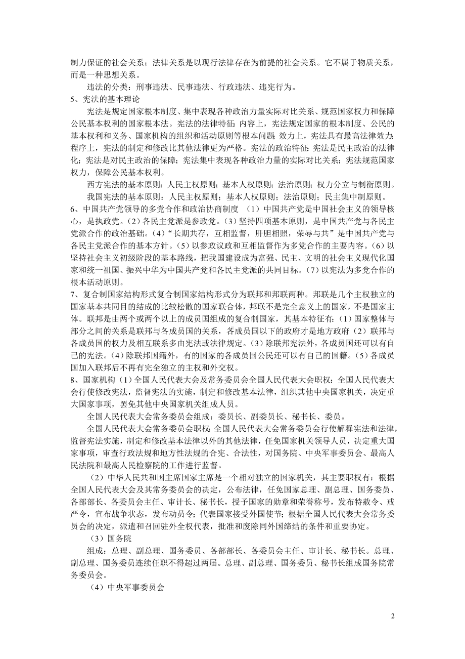 法律专业知识要点汇总.doc_第2页