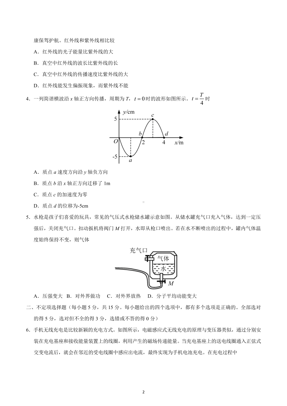 2020年天津卷物理高考试题（含答案）.docx_第2页