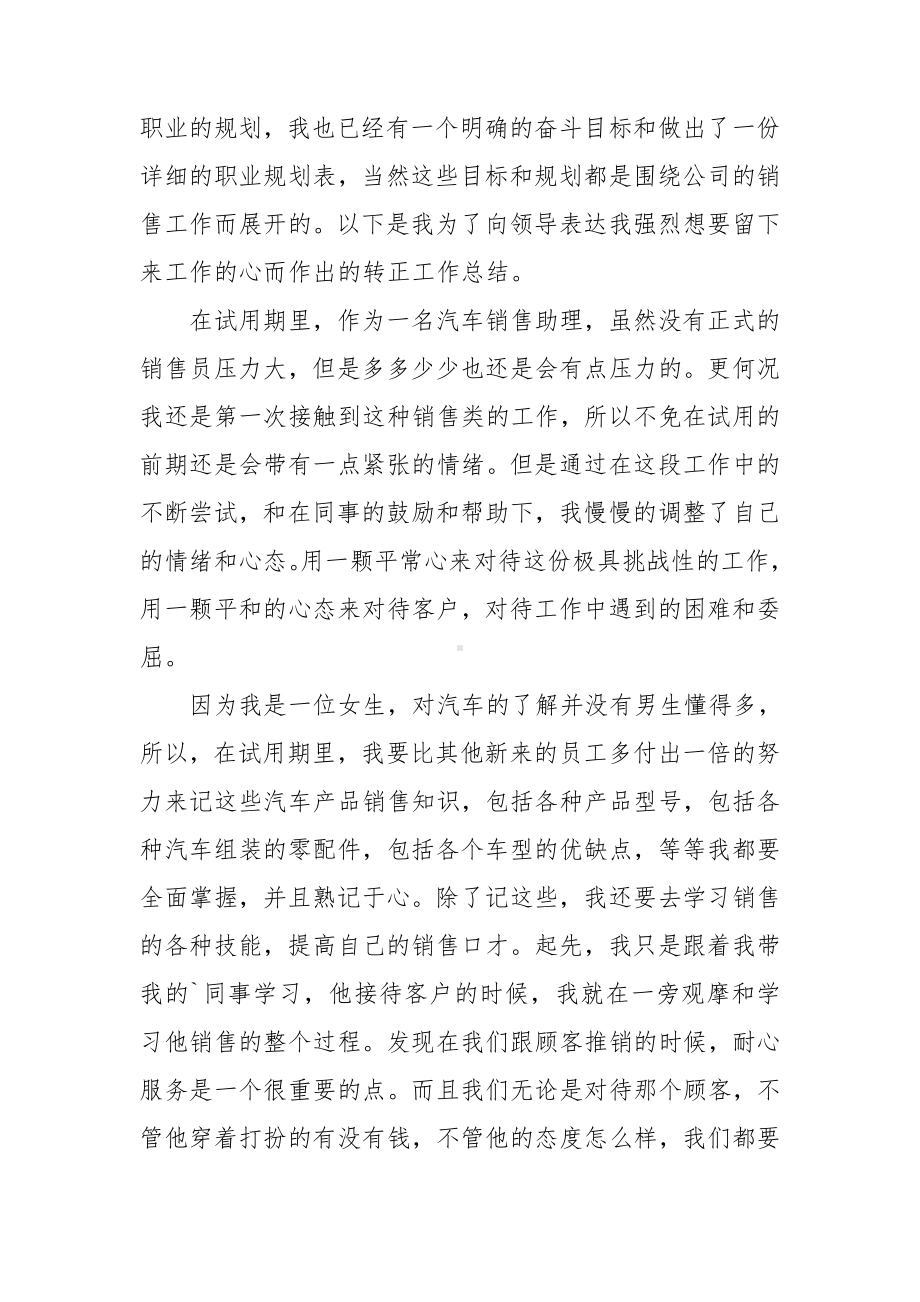 汽车销售试用期工作总结(合集15篇).doc_第3页