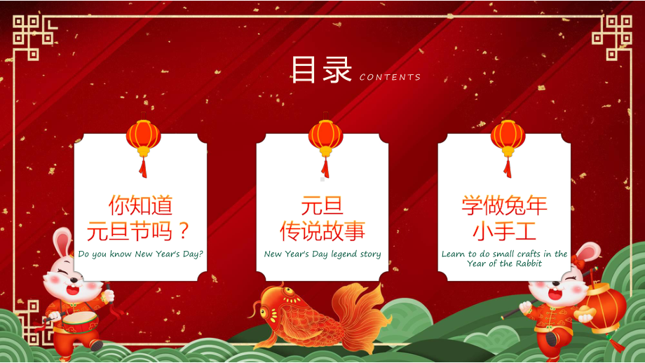 庆元旦迎新年绿色风童心庆元旦快乐迎新年宣讲（ppt）.pptx_第3页