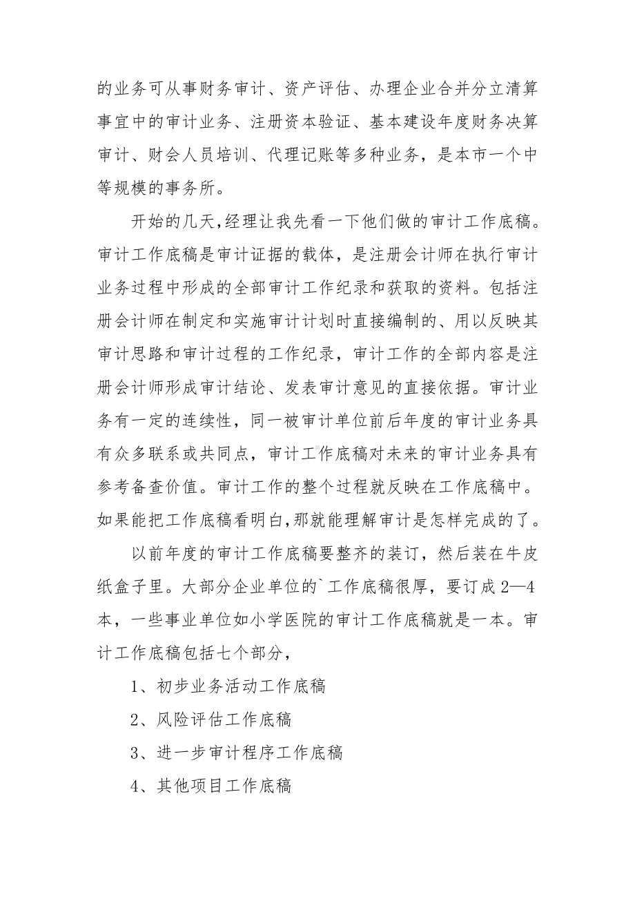 审计实习自我鉴定(3篇).doc_第2页