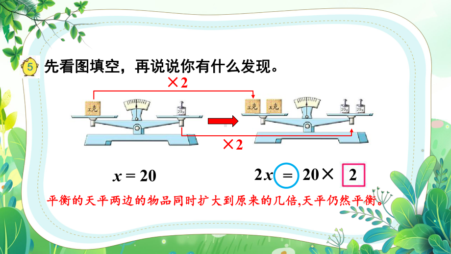 苏教版五年级数学下册第一单元第3课《等式的性质和解方程（2）》公开课课件.pptx_第3页