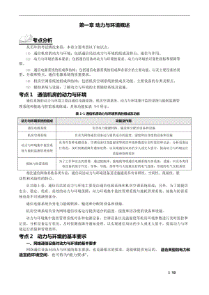 2021年中级通信工程师动力与环境知识点集锦.docx