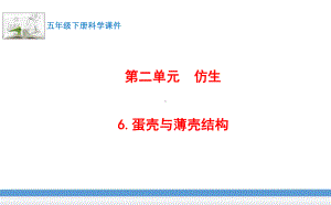 苏教版(2017版)科学五年级下册6.蛋壳与薄壳结构 课件.pptx