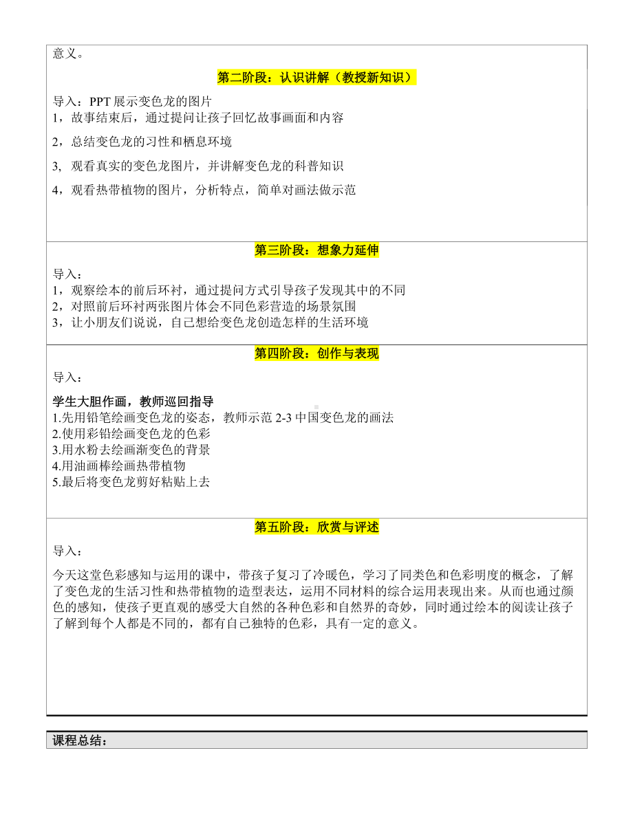 一年级上册美术课外B班教案-变色龙卡罗—教案-全国通用.doc_第2页