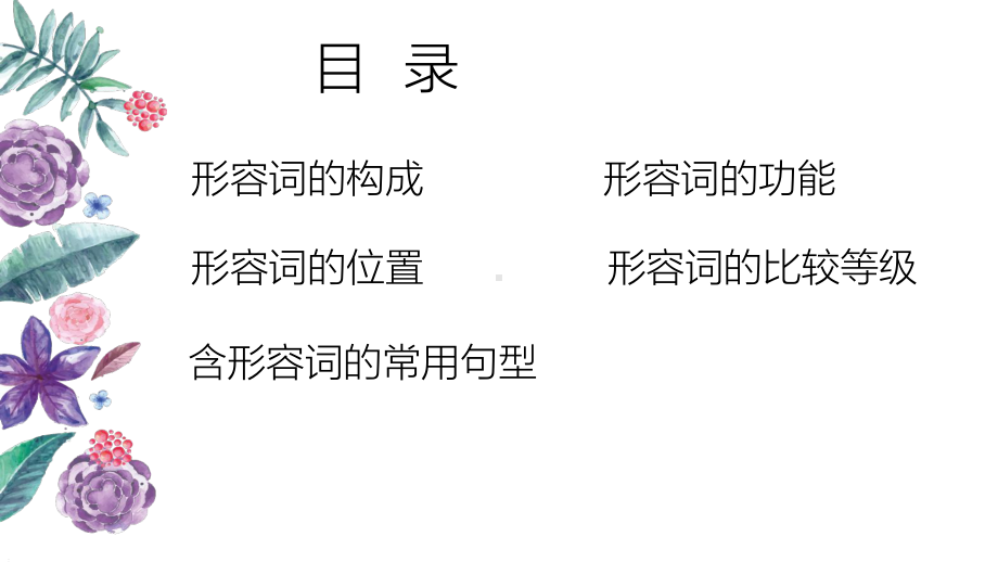 2023年中考英语二轮复习ppt课件 专题四 形容词.pptx_第2页