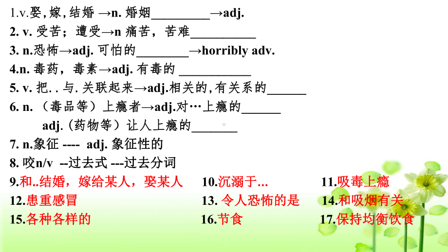 Unit 1 Food for thought 课时基础复习+练习（ppt课件）-2023新外研版（2019）《高中英语》必修第二册.pptx_第2页