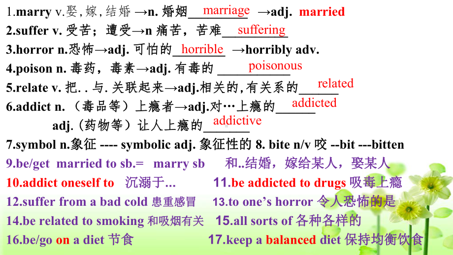 Unit 1 Food for thought 课时基础复习+练习（ppt课件）-2023新外研版（2019）《高中英语》必修第二册.pptx_第3页