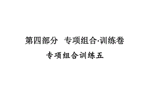 专项组合训练五 2021年广东省中考英语复习练习ppt课件.ppt