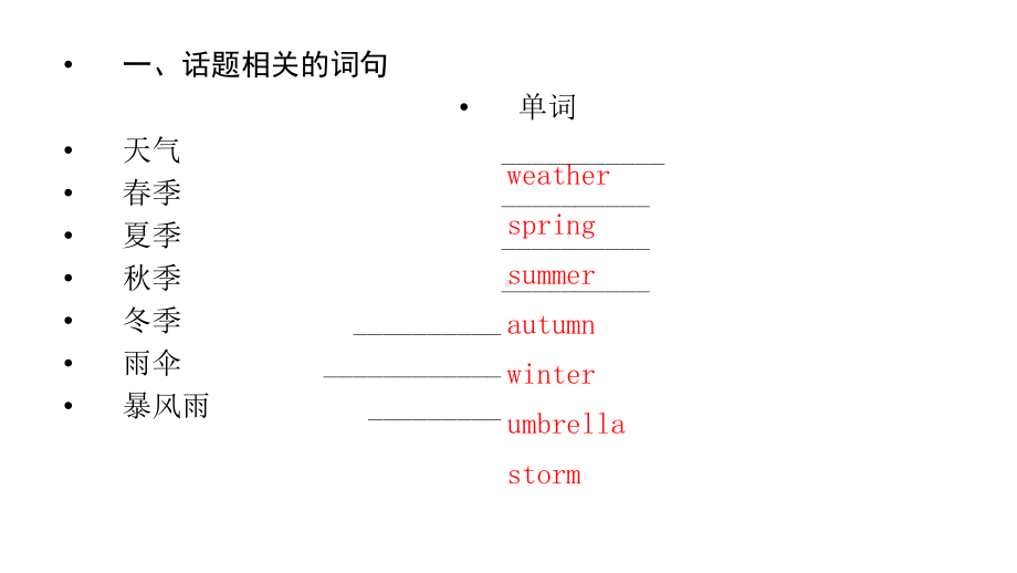 2021年英语中考复习：天气、旅游与交通ppt课件.pptx_第2页