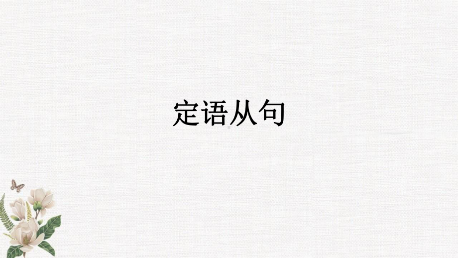 2022年中考英语复习定语从句 ppt课件.pptx_第1页