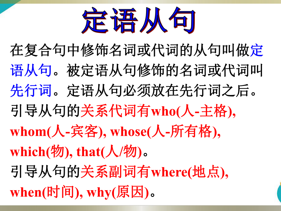 2022年中考英语：定语从句 ppt课件.pptx_第2页