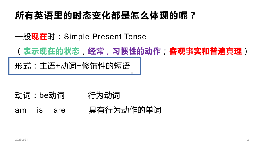 2021年中考初中语法点复习现在进行时和一般将来时ppt课件.pptx_第2页