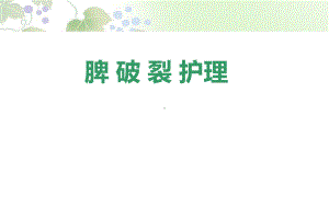 脾破裂护理课件.ppt