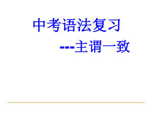 2022年中考英语语法复习-主谓一致ppt课件.ppt